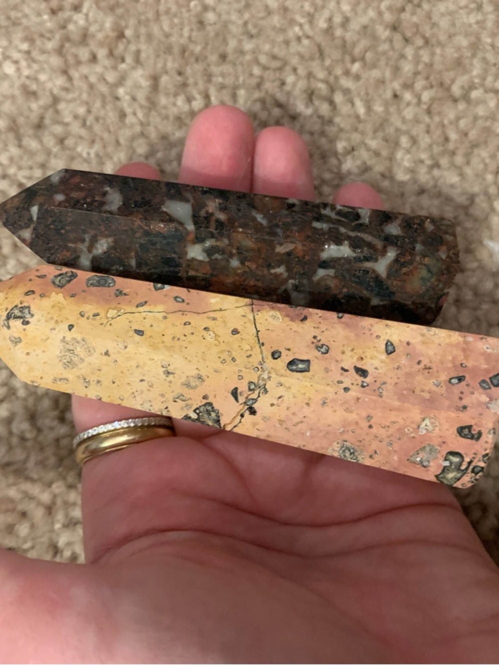 2 mystery crystal points